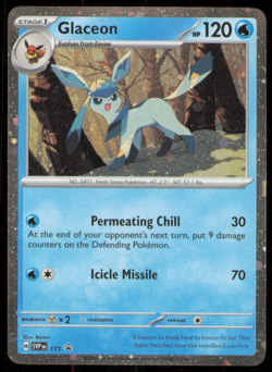 SWIRL 🌀Glaceon SVP 171 Black Star Promo Cosmos - Pokemon Prismatic Evolutions - Image 1
