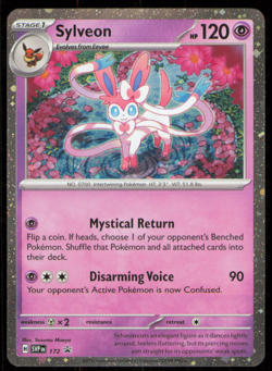 Sylveon 172 *SWIRL* Prismatic Evolutions Cosmos Holo Black Star Promo Pokemon NM - Image 1