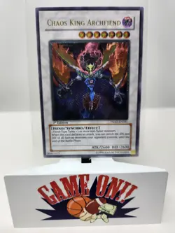 YuGiOh Chaos King Archfiend TSHD-EN041 1st Edition Ultimate Rare NM - Image 1