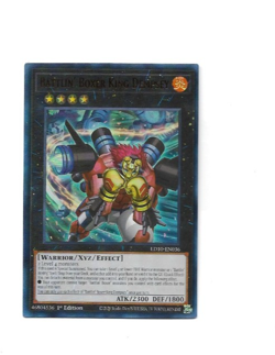 Yugioh Yu-Gi-Oh! Battlin' Boxer King Dempsey LD10-EN036 1st edition Ultra Rare - Image 1