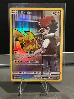 Pokemon Pikachu Trading Card 241/236 Cosmic Eclipse, Near Mint-Mint Condition! - Image 1