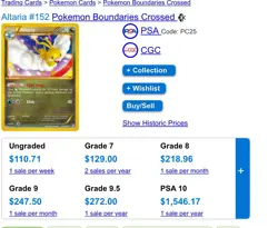 Pokemon TCG - Altaria - Boundaries Crossed - Holo Card 152/149 Secret Rare - Image 2