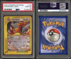 2003 Pokemon Skyridge Crystal Charizard - Holo Card #146 - PSA 10 - Image 3