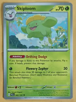 Scarlet & Violet TCG Pokemon Card Paldea Evolved 2023. Skiploom 002/193 - Image 1