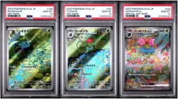 Bulbasaur Evolution Line AR/SAR Set 166 167 200 Pokemon Card 151 JP 2023 PSA 10 - Image 1