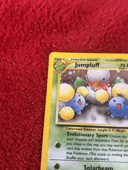 Jumpluff 09/64 Neo Revelation Holo Pokemon Card Played - Image 2