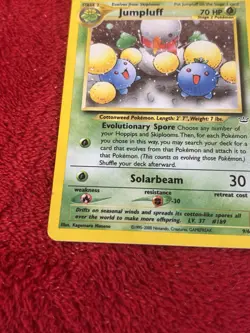 Jumpluff 09/64 Neo Revelation Holo Pokemon Card Played - Image 4