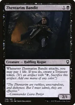 (2x FOIL) ZHENTARIM BANDIT - CL: Baldur's Gate - MTG Magic the Gathering Card - Image 1