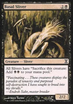 Basal Sliver - Medium Play MTG Time Spiral - Image 1