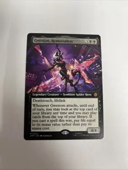 Gwenom, Remorseless Extended Art Nonfoil MTG - Image 1