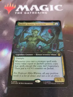 Mtg. Jackal, Genius Geneticist. Foil Extended Art. Marvel's Spider-Man. Nm - Image 1