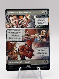 Origin of Spider-Man 0218 Borderless Marvel’s Spider-man SPM MTG NM - Image 1