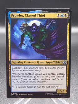 Prowler, Clawed Thief - 0138 - Marvel's Spider-Man - MTG - NM/M - English - Image 1