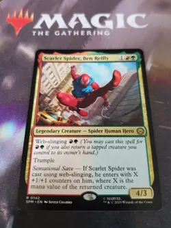 Mtg. Scarlet Spider, Ben Reilly. Marvel's Spider-Man. Pack Fresh - Image 1
