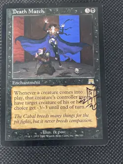 MTG Death Match -Artist Signed ( rk post) - Onslaught #136 - Image 1