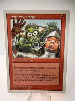 MTG - 5th Edition - Imposing Visage - Common - Lightly Played - Image 1