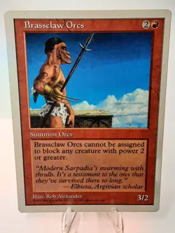 MTG - 5th Edition - Brassclaw Orcs - Common - Lightly Played - Image 1