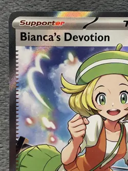 Bianca’s Devotion 197/162 Full Art Double Rare Textured Pokemon Card Temporal - Image 2