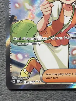 Bianca’s Devotion 197/162 Full Art Double Rare Textured Pokemon Card Temporal - Image 4