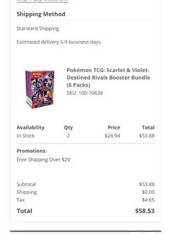 Pokemon TCG Destined Rivals Booster Bundle (Factory Sealed) (3 Available) - Image 2