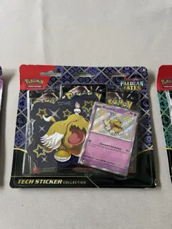 Pokemon Paldean Fates Tech Sticker Collection COMPLETE SET OF 3 - SEALED NEW - Image 3