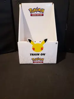 POKEMON 25TH ANNIVERSARY CELEBRATIONS FIRST PARTNER PACK SHELF DISPLAY - Image 1