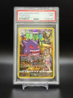 2022 POKEMON SWORD & SHIELD LOST ORIGIN #TG06 FULL ART/GENGAR PSA 9 - Image 1