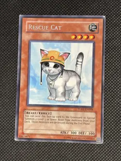 Yugioh Rescue Cat TU01-EN008 Rare - Image 1