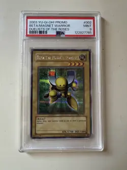 2003 BETA THE MAGNET WARRIOR DUELISTS OF THE ROSES PROMO PSA 9 MINT #002 YUGIOH - Image 1