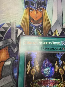 Yugioh! Schwarzes Magisches Ritual Secret Rare - PP01-DE002 Unlimited - Deutsch - Image 2