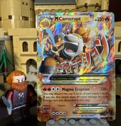 Mega Camerupt EX XY198 Promo Card Near Mint Condition - Image 1