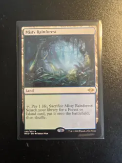 Misty Rainforest Modern Horizons 2 Regular Card Near Mint Condition - Image 1