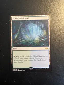 Misty Rainforest Modern Horizons 2 Regular Card Near Mint Condition - Image 2
