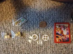 Pokemon Trading Card Game Set Dice, Counters, Coin, and Card Sleeves (No Cards) - Image 1