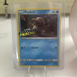 Psyduck - (Detective Pikachu Stamped) SM199 Pokemon 2019 Black Star Holo Card - Image 3