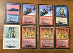 MTG Signed 8 Card Lot Magic the Gathering Autograph Mark Poole Beta Island - Image 1
