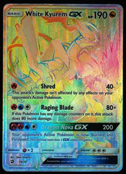 White Kyurem GX #74 NM-M Pokemon Card - Image 1