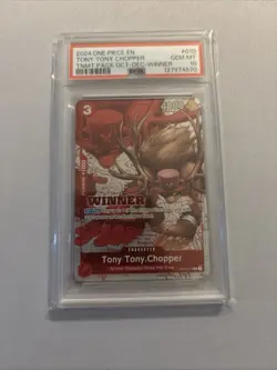 One Piece Card Game OP04-010 TONY TONY CHOPPER WINNER - PSA 10 - Image 1