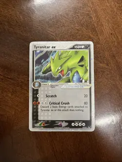 Pokemon TCG Tyranitar EX 17/17 Pop Series 1 Ultra Rare Holo Card #17/17 - Image 1
