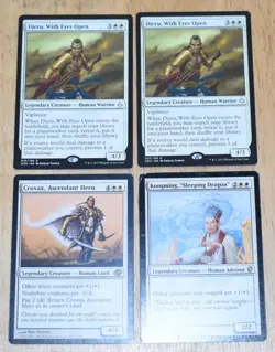 MTG 4x Rare White Kongming, Djeru With Eyes Open, Crovax Ascendant Hero - Image 1