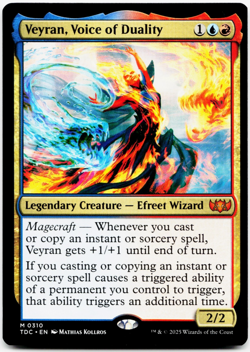 Veyran, Voice of Duality [Commander: Tarkir: Dragonstorm] MTG Magic 💧🔥 - Image 3