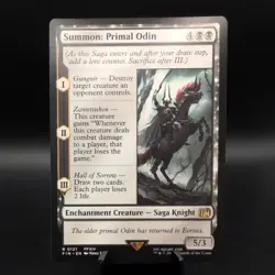 Summon: Primal Odin [Universes Beyond: Final Fantasy] MTG Magic NM/M 💀💀 - Image 1