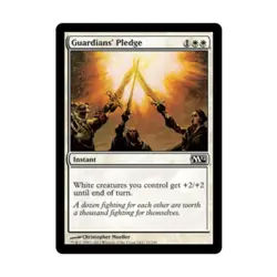 WOTC MtG M12 Guardians' Pledge (C) (Foil) EX - Image 1