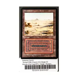 WOTC MtG FBB French Badlands (French) EX - Image 1