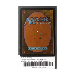WOTC MtG FBB French Badlands (French) EX - Image 2