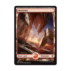 WOTC MTG Battle for Zendikar Mountain #268 (Expanded Border) (C) (Foil) NM - Image 1