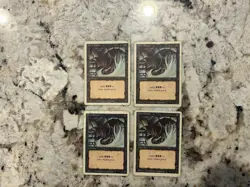 Mtg Dark Ritual x4 - Magic the Gathering Revised Dark Ritual Played HP/Dmged/Ink - Image 1