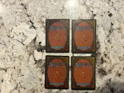 Mtg Dark Ritual x4 - Magic the Gathering Revised Dark Ritual Played HP/Dmged/Ink - Image 2