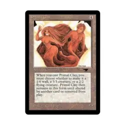 WOTC MtG Antiquities Primal Clay (U) EX - Image 1