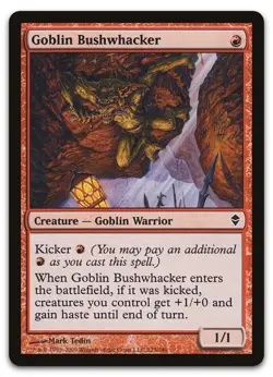 Goblin Bushwhacker #125 (LP) Zendikar ZEN Magic MTG - Image 1